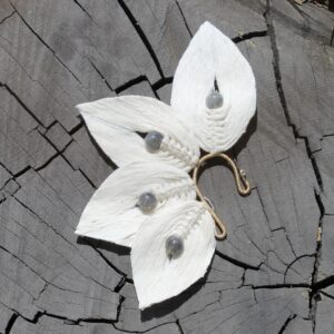 Copilli crudo y labradorita cuatro hojas