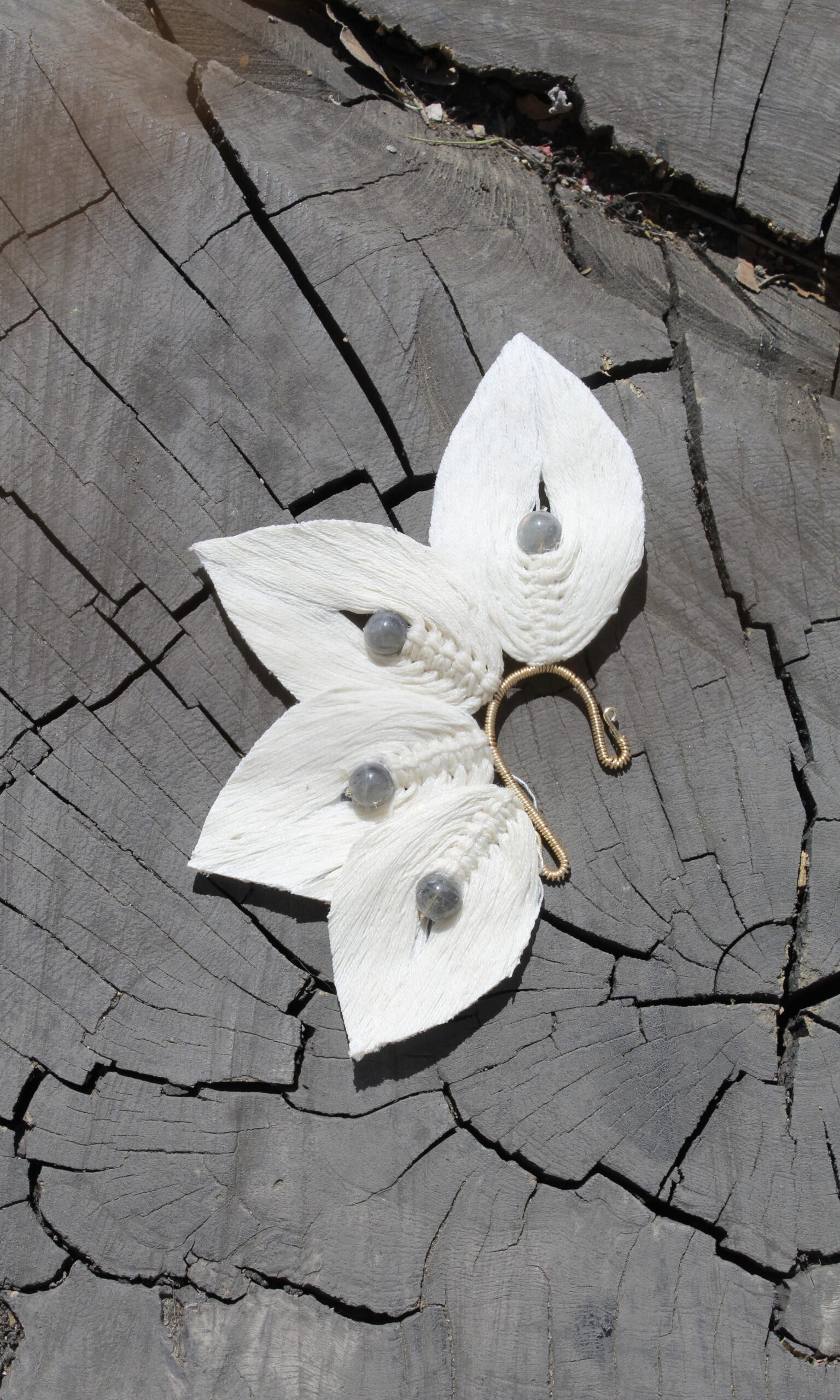 Copilli crudo y labradorita cuatro hojas